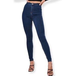 NWT MISSGUIDED HIGH WAISTED SKINNY JEANS US4L